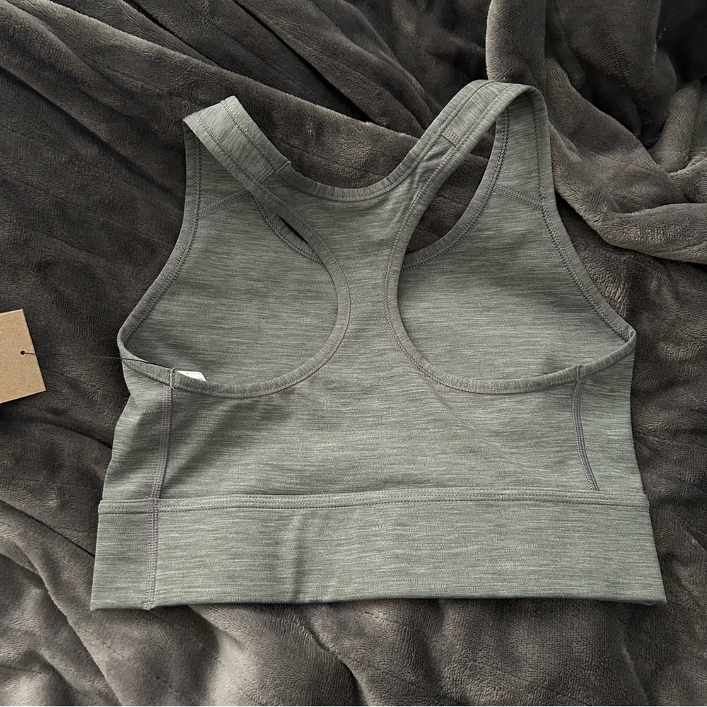 Nike Gray Sports Bra with Racerback Design - Picture 2 of 2